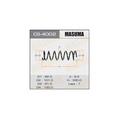 Пружина задняя CS4002 Masuma (фото №1)